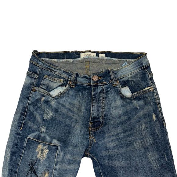 FWRD DISTRESSED JEANS - Picture 3 of 5